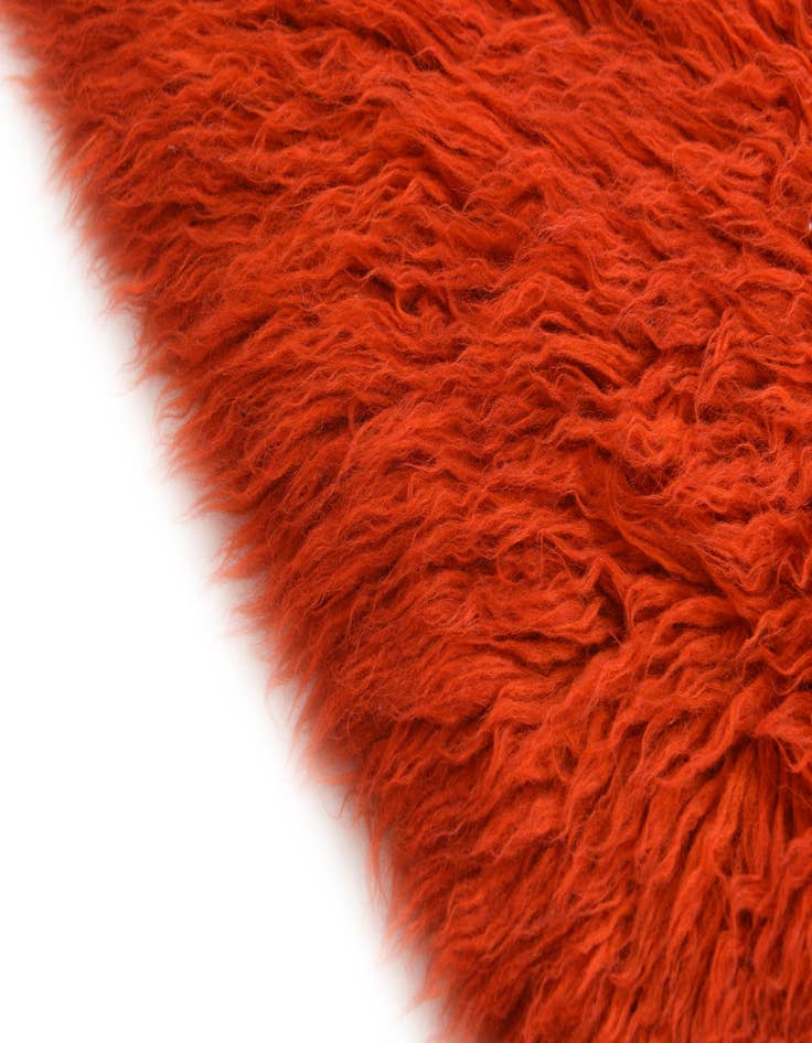 Detail image of  2' 4 x 3'  Hand Knotted Moroccan Wool Rug