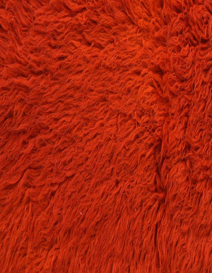 Detail image of  2' 4 x 3'  Hand Knotted Moroccan Wool Rug