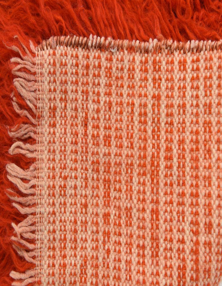 Detail image of  2' 4 x 3'  Hand Knotted Moroccan Wool Rug