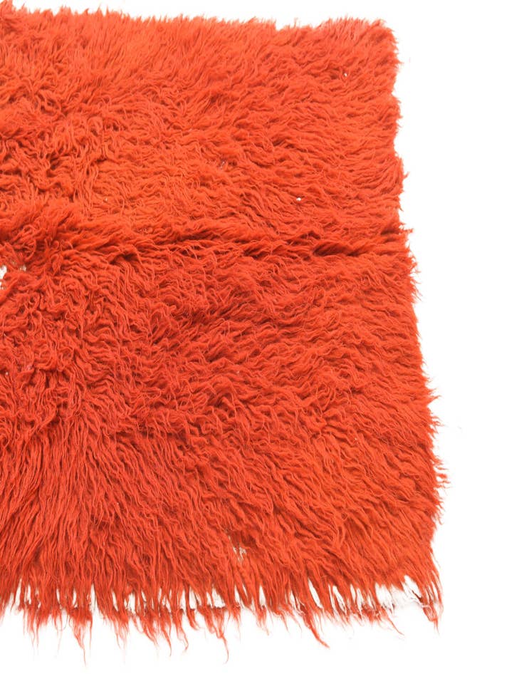 Detail image of  2' 4 x 4' 3  Hand Knotted Moroccan Wool Rug