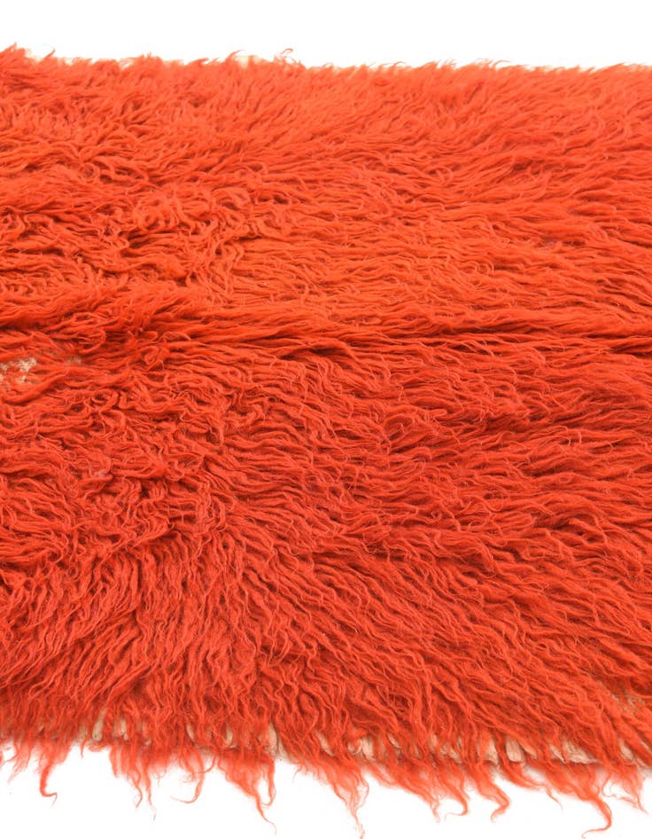 Detail image of  2' 4 x 4' 3  Hand Knotted Moroccan Wool Rug