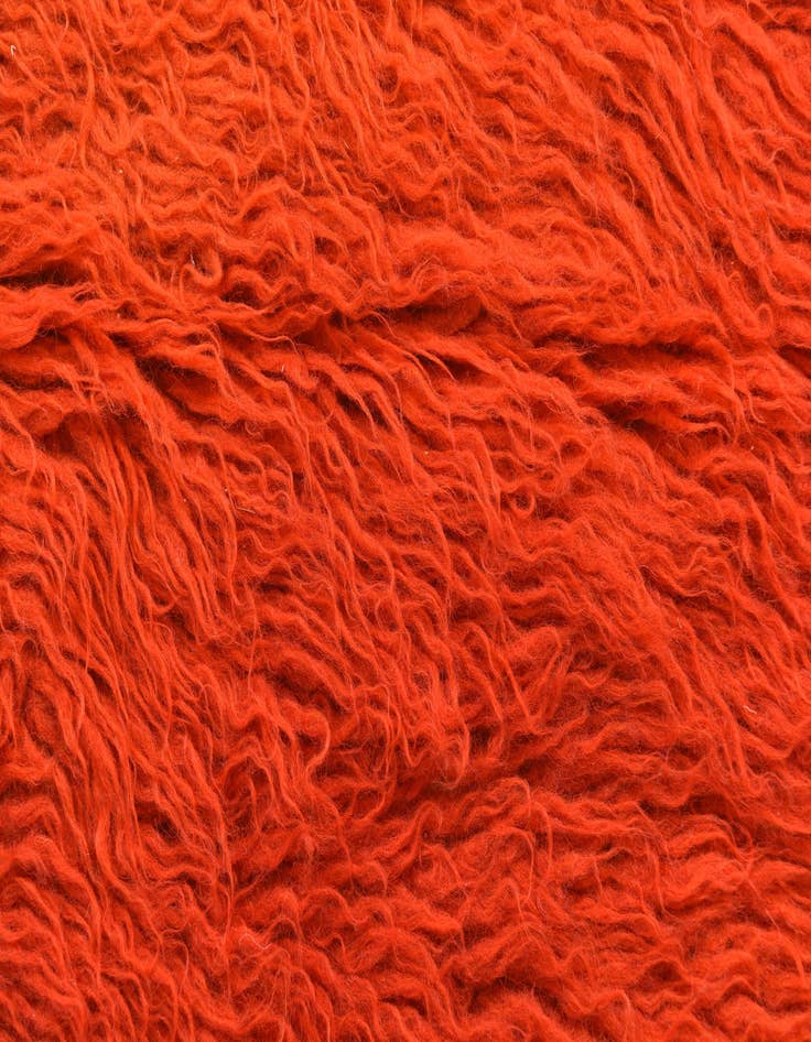 Detail image of  2' 4 x 4' 3  Hand Knotted Moroccan Wool Rug