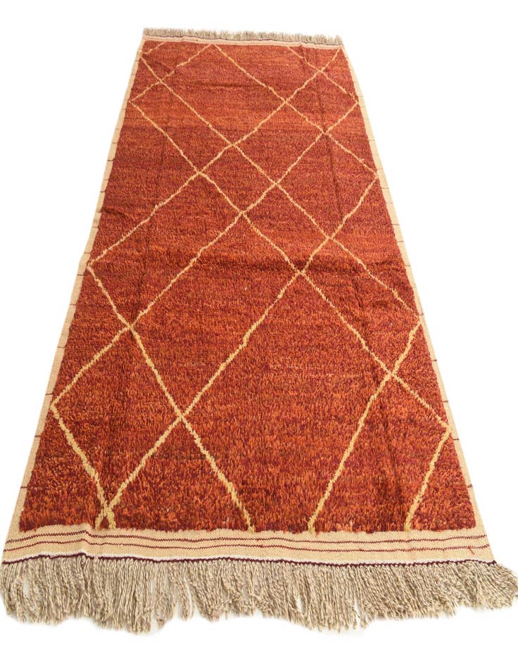 Detail image of  6' x 9' 5  Hand Knotted Moroccan Wool Rug