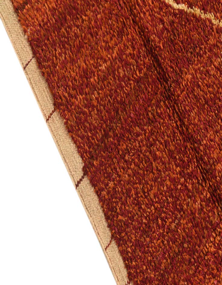 Detail image of  6' x 9' 5  Hand Knotted Moroccan Wool Rug