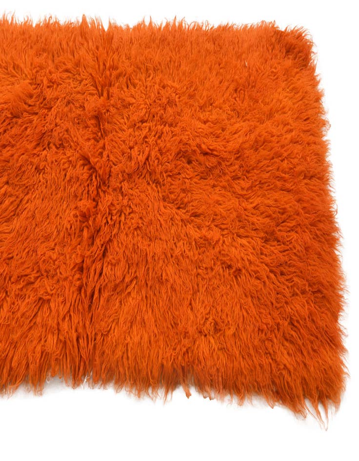 Detail image of  2' 4 x 4' 4  Hand Knotted Moroccan Wool Rug