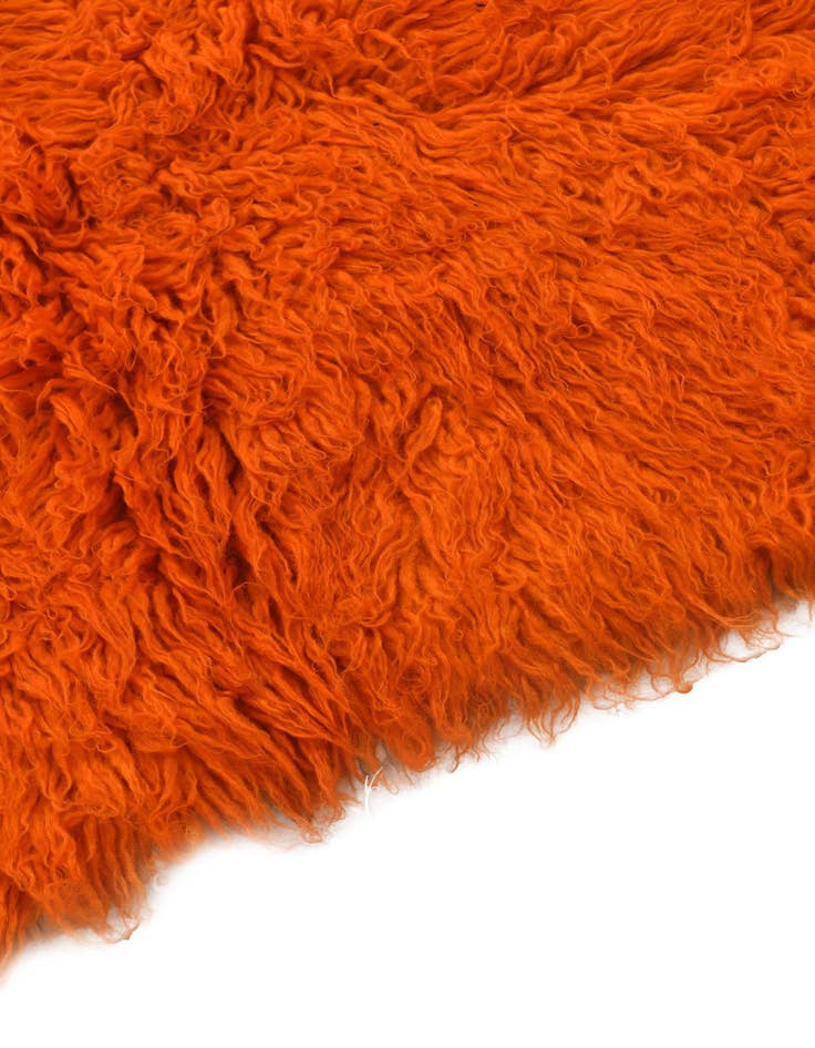 Detail image of  2' 4 x 4' 4  Hand Knotted Moroccan Wool Rug