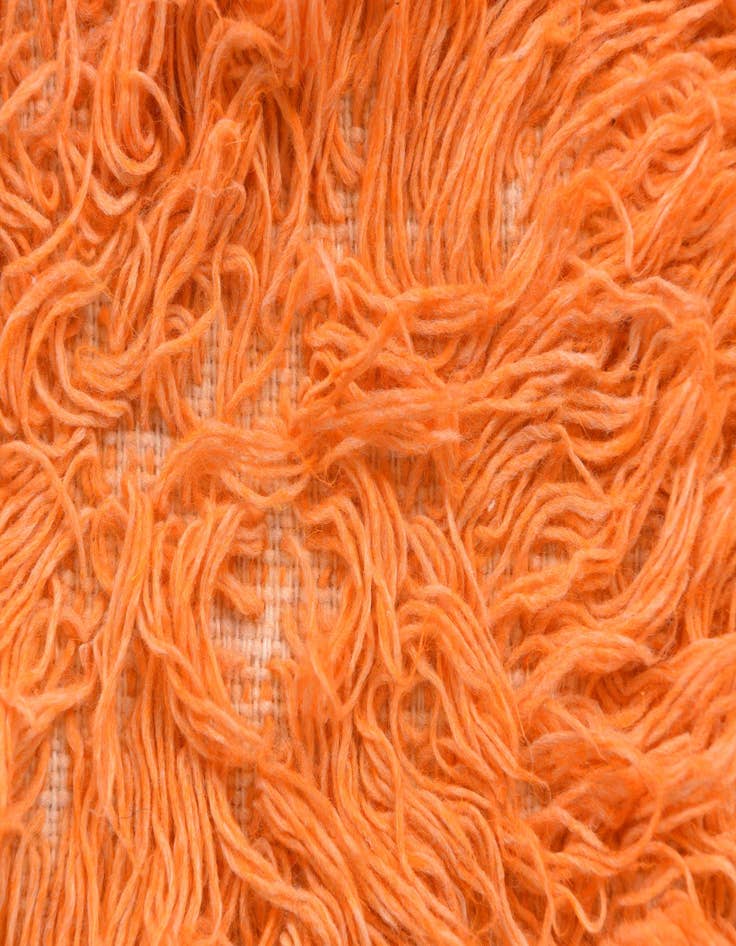 Detail image of  2' 5 x 4' 3  Hand Knotted Moroccan Wool Rug