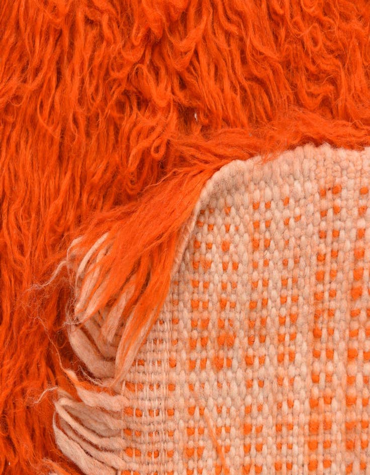 Detail image of  2' 6 x 4' 6  Hand Knotted Moroccan Wool Rug