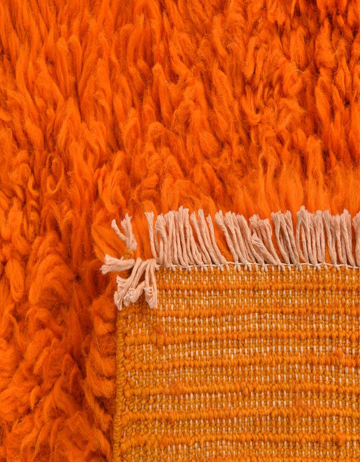 Detail image of  3' 6 x 6'  Hand Knotted Moroccan Wool Rug