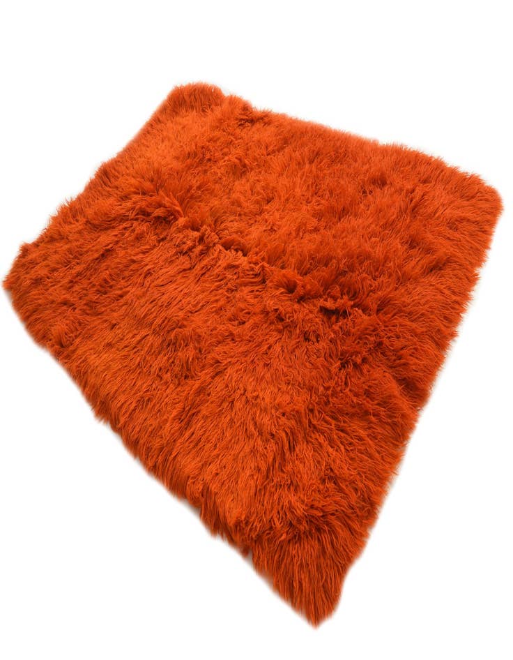 Detail image of  6' 2 x 7' 7  Hand Knotted Moroccan Wool Rug