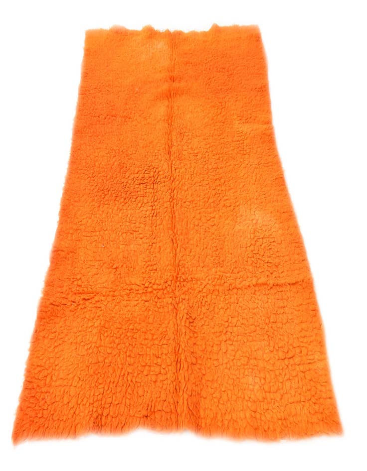 Detail image of  3' 10 x 5' 3  Hand Knotted Moroccan Wool Rug