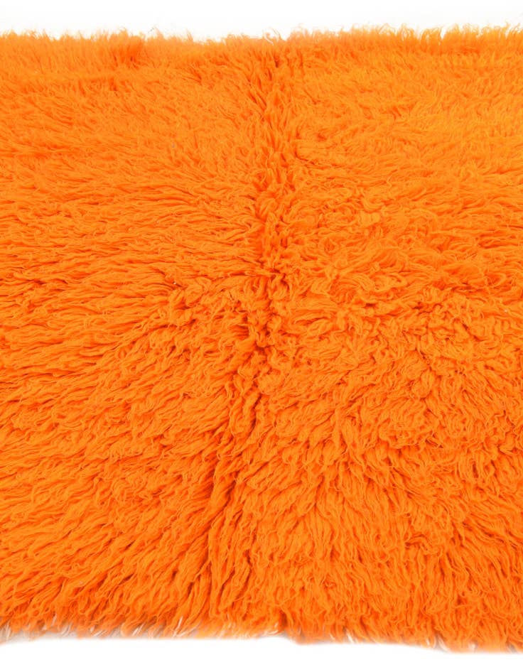 Detail image of  4' 1 x 5' 7  Hand Knotted Moroccan Wool Rug