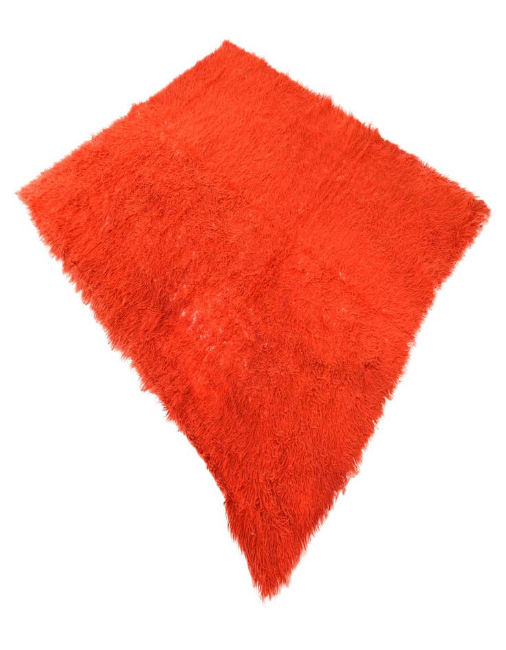 Detail image of  6' 6 x 8'  Hand Knotted Moroccan Wool Rug