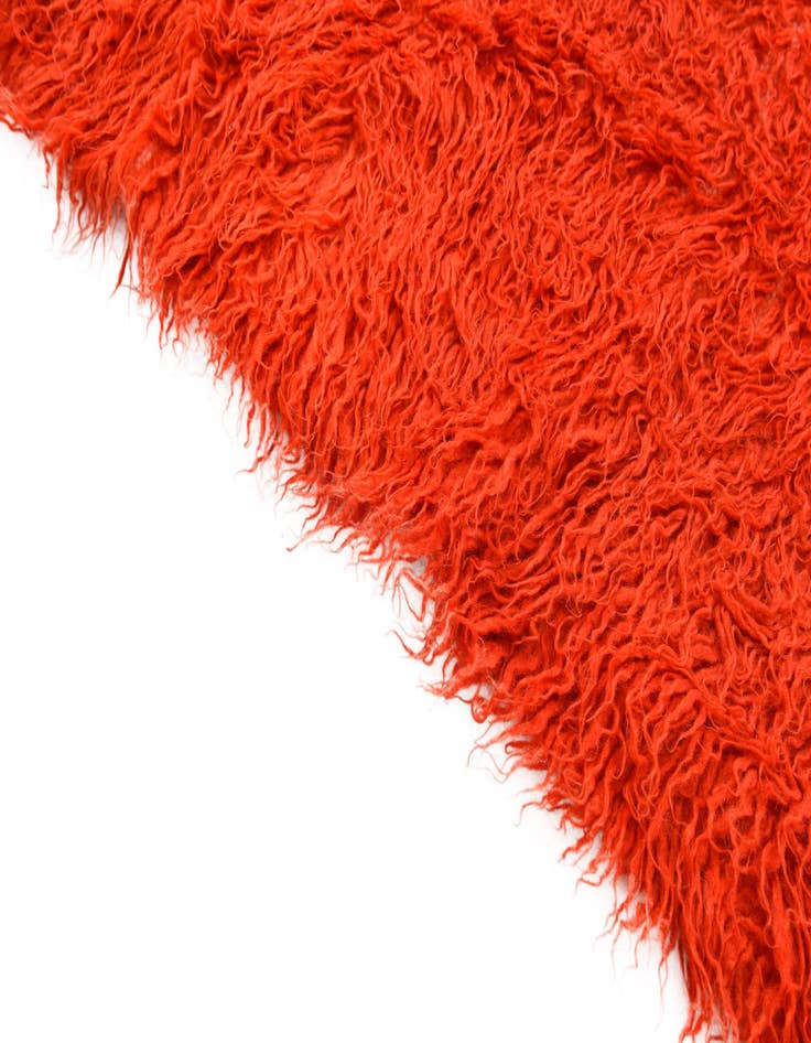 Detail image of  6' 6 x 8'  Hand Knotted Moroccan Wool Rug