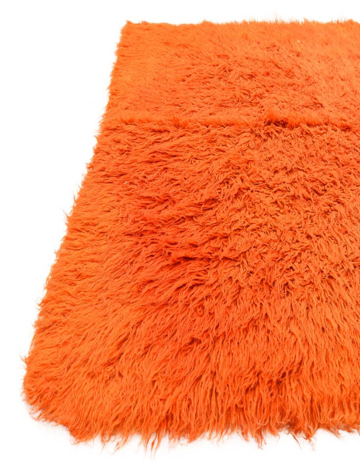Detail image of  4' 9 x 7'  Hand Knotted Moroccan Wool Rug