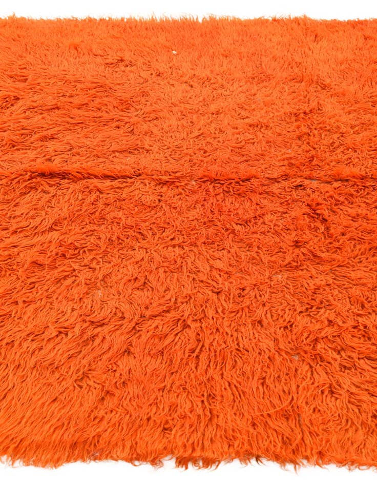 Detail image of  4' 9 x 7'  Hand Knotted Moroccan Wool Rug