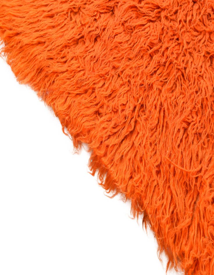 Detail image of  4' 9 x 7'  Hand Knotted Moroccan Wool Rug