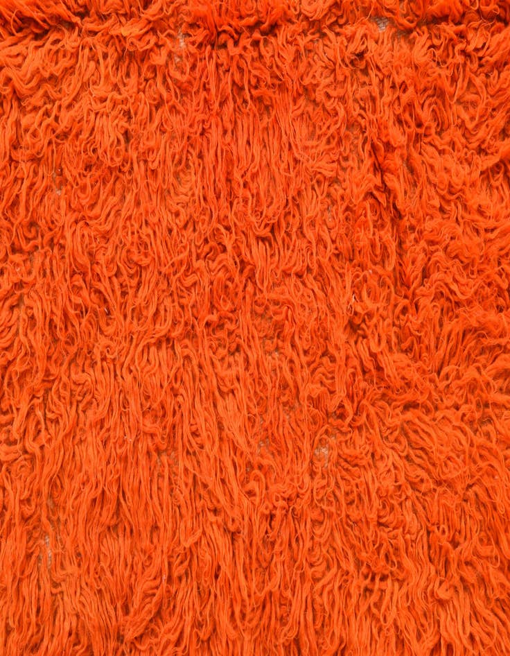 Detail image of  4' 9 x 7'  Hand Knotted Moroccan Wool Rug