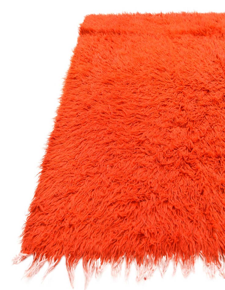 Detail image of  4' 3 x 6' 3  Hand Knotted Moroccan Wool Rug