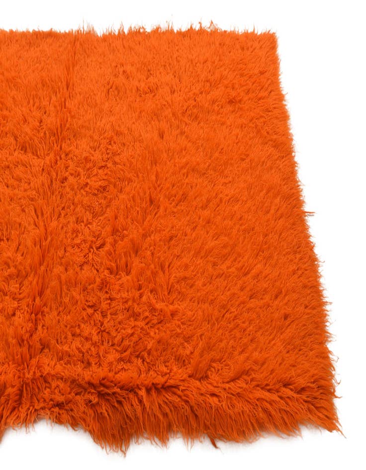 Detail image of  4' 1 x 7'  Hand Knotted Moroccan Wool Rug