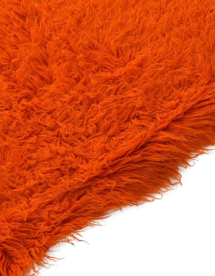 Detail image of  4' 1 x 7'  Hand Knotted Moroccan Wool Rug