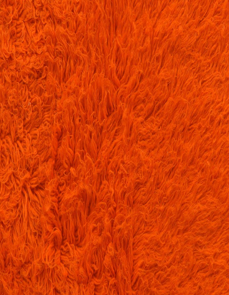 Detail image of  4' 1 x 7'  Hand Knotted Moroccan Wool Rug