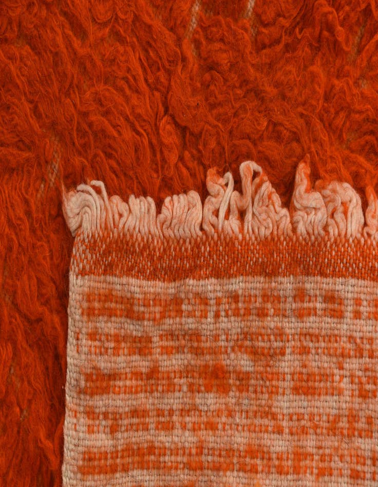 Detail image of  3' 6 x 6' 3  Hand Knotted Moroccan Wool Rug