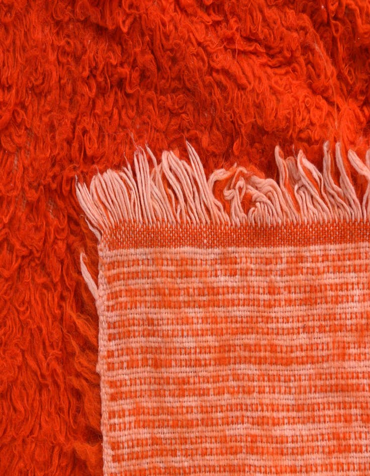 Detail image of  4' 9 x 6' 7  Hand Knotted Moroccan Wool Rug