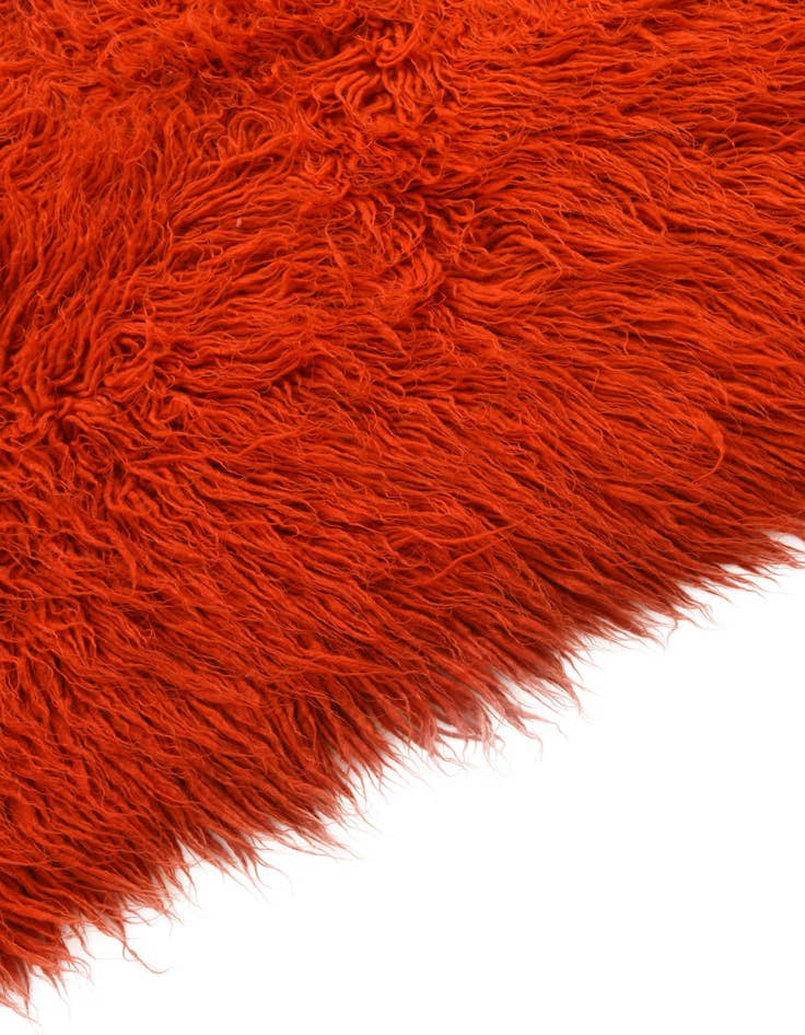 Detail image of  4' 5 x 5' 6  Hand Knotted Moroccan Wool Rug