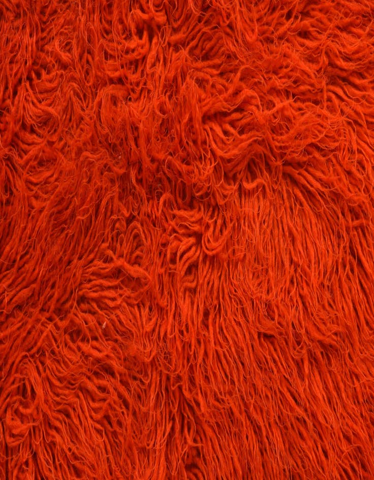 Detail image of  4' 5 x 5' 6  Hand Knotted Moroccan Wool Rug