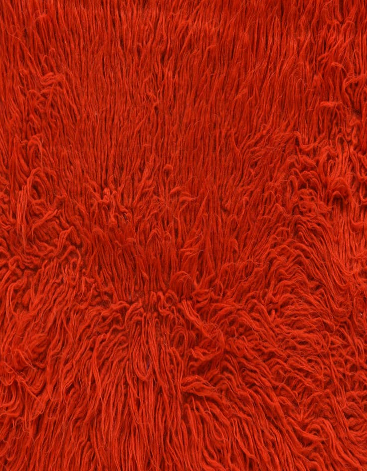 Detail image of  2' 7 x 4' 1  Hand Knotted Moroccan Wool Rug