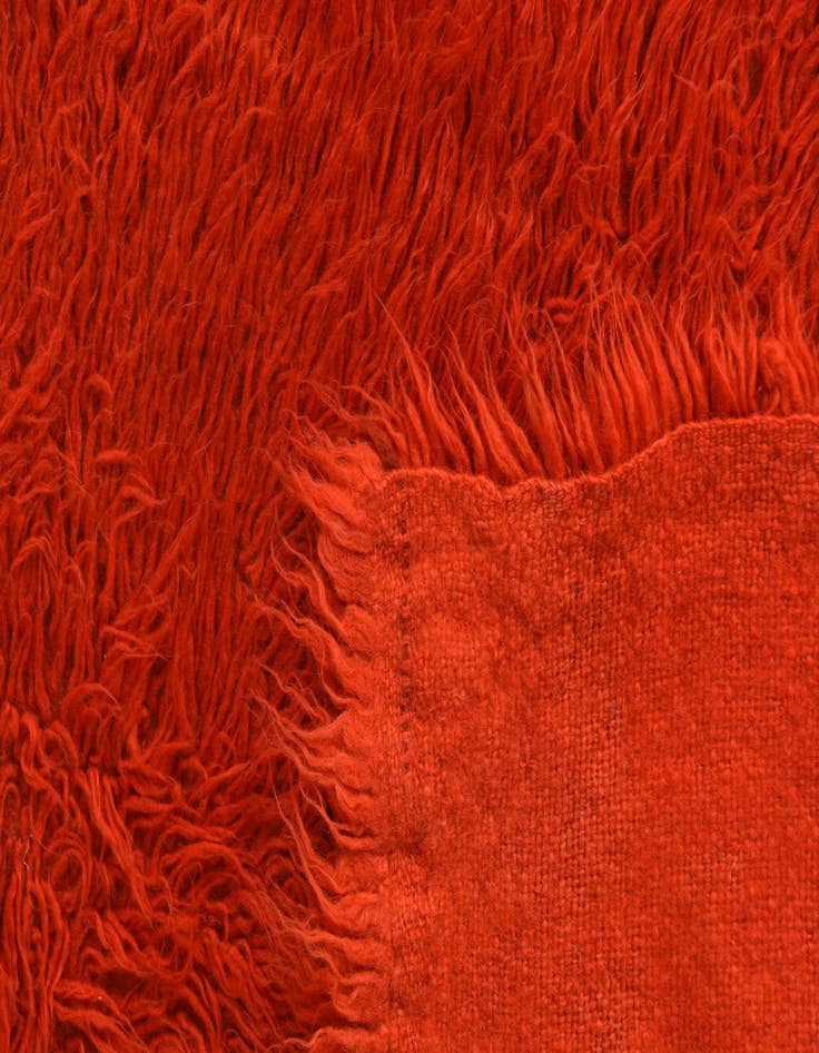 Detail image of  2' 7 x 4' 1  Hand Knotted Moroccan Wool Rug