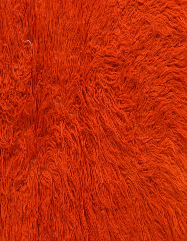 Detail image of  3' 2 x 5' 3  Hand Knotted Moroccan Wool Rug