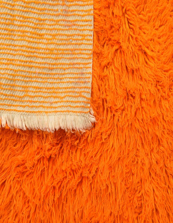 Detail image of  4' 7 x 6' 8  Hand Knotted Moroccan Wool Rug