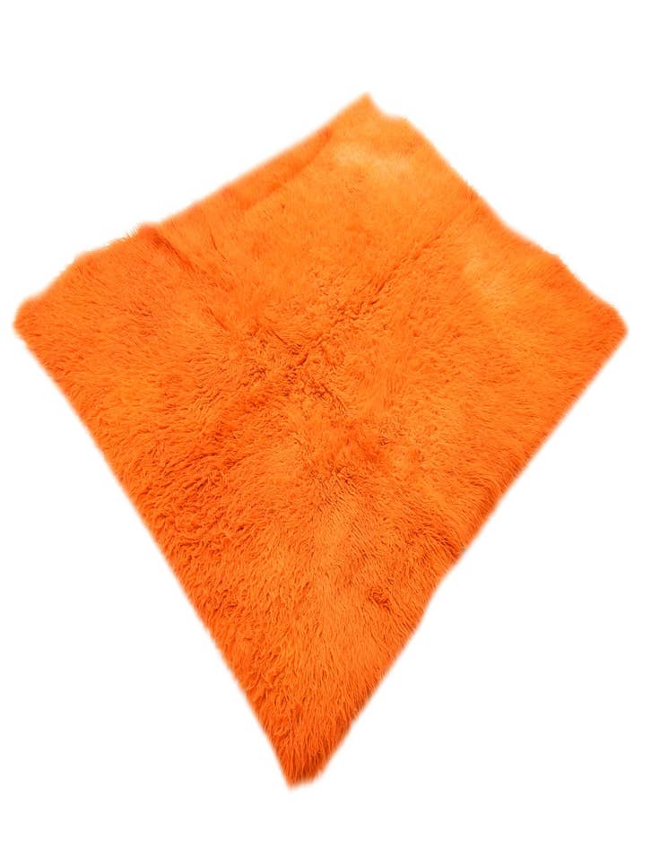 Detail image of  4' 9 x 6'  Hand Knotted Moroccan Wool Rug