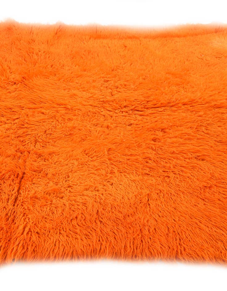 Detail image of  4' 9 x 6'  Hand Knotted Moroccan Wool Rug