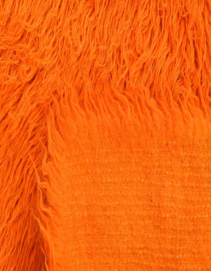 Detail image of  4' 9 x 6'  Hand Knotted Moroccan Wool Rug