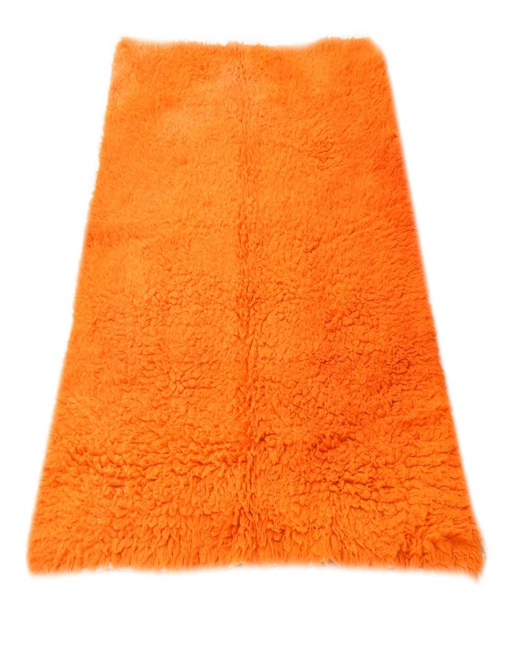 Detail image of  4' 3 x 5' 9  Hand Knotted Moroccan Wool Rug