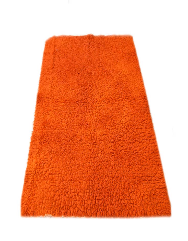 Detail image of  4' 3 x 5' 10  Hand Knotted Moroccan Wool Rug