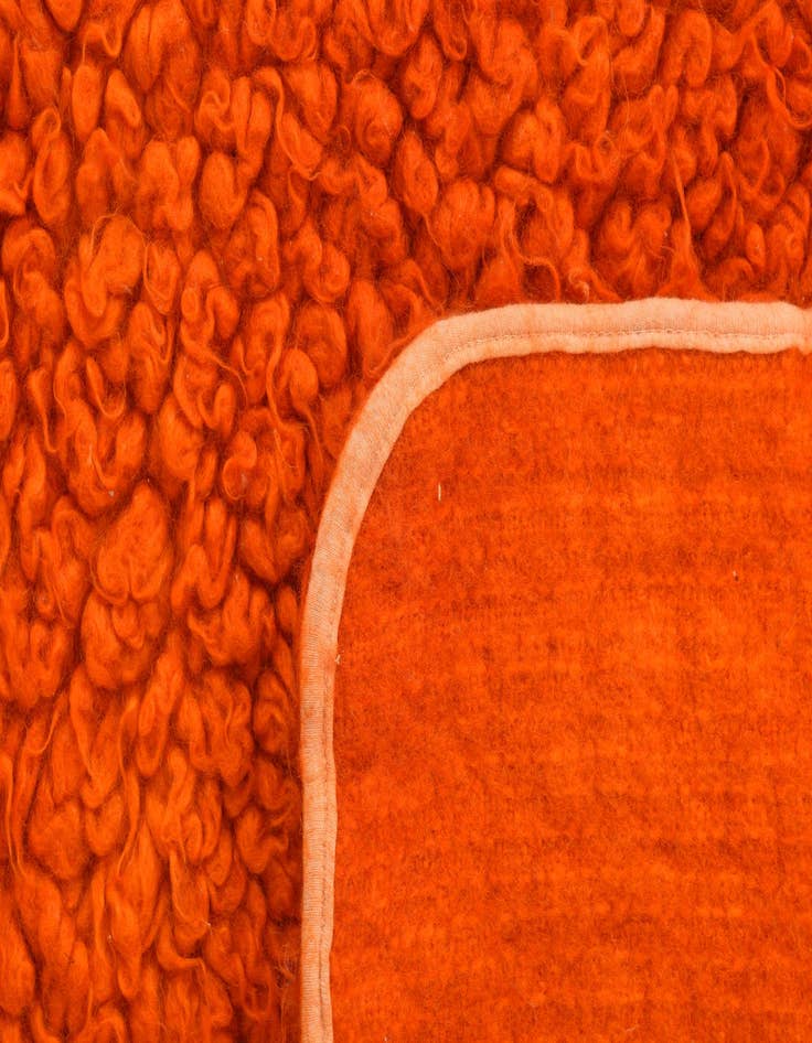 Detail image of  4' 3 x 5' 10  Hand Knotted Moroccan Wool Rug