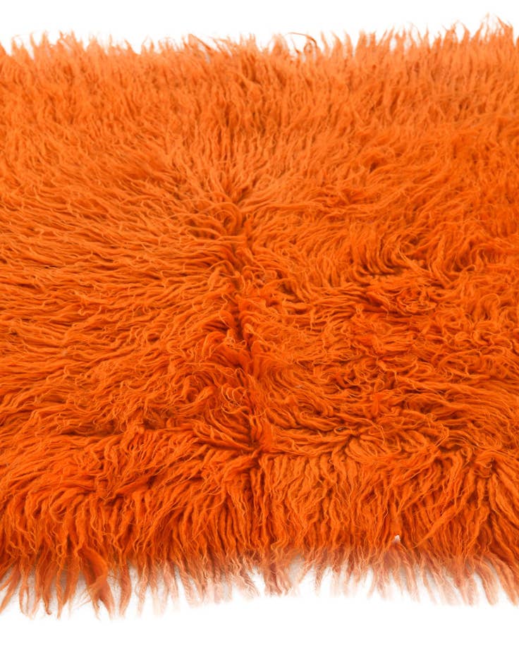 Detail image of  2' 4 x 3' 9  Hand Knotted Moroccan Wool Rug