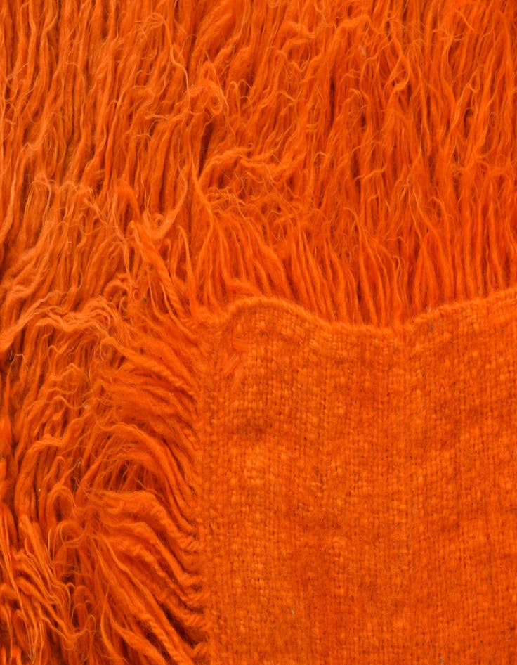 Detail image of  2' 4 x 3' 9  Hand Knotted Moroccan Wool Rug