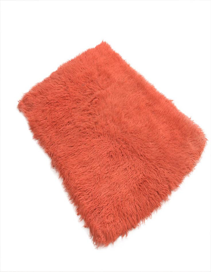 Detail image of  2' 10 x 4'  Hand Knotted Moroccan Wool Rug