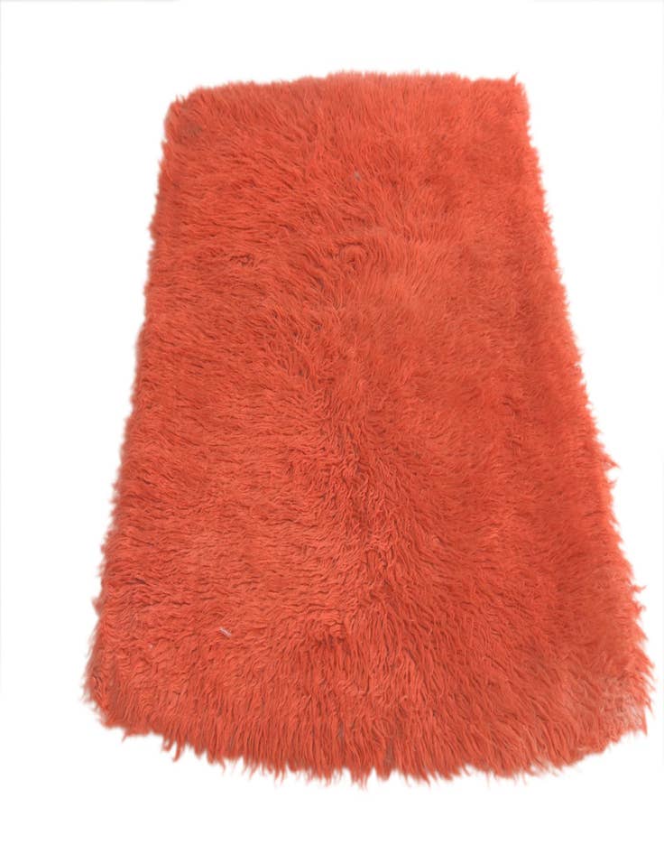 Detail image of  2' 10 x 4'  Hand Knotted Moroccan Wool Rug