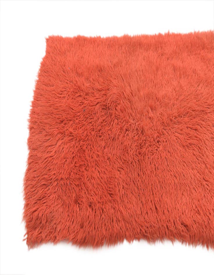 Detail image of  2' 10 x 4'  Hand Knotted Moroccan Wool Rug