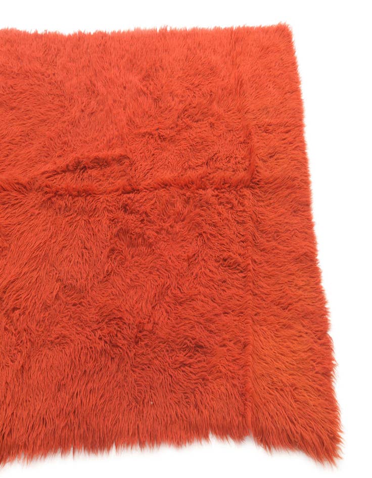 Detail image of  4' 6 x 7'  Hand Knotted Moroccan Wool Rug