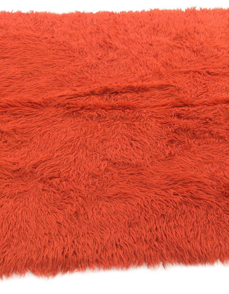 Detail image of  4' 6 x 7'  Hand Knotted Moroccan Wool Rug