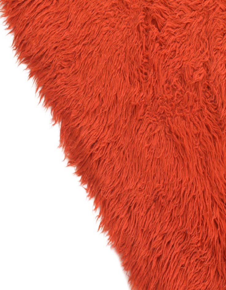 Detail image of  4' 6 x 7'  Hand Knotted Moroccan Wool Rug