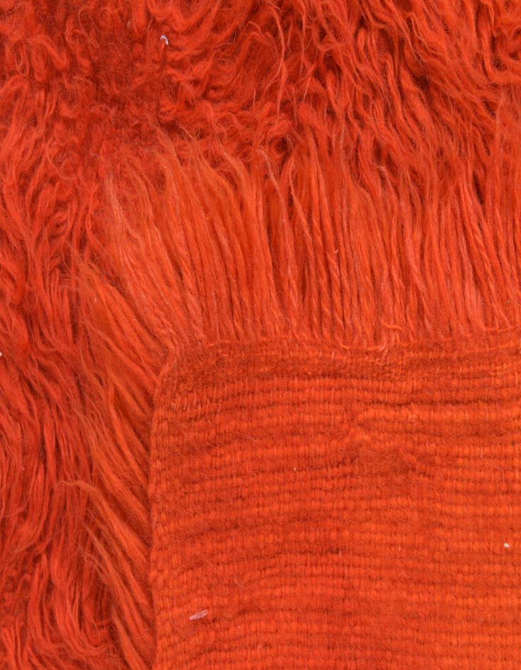 Detail image of  4' 6 x 7'  Hand Knotted Moroccan Wool Rug