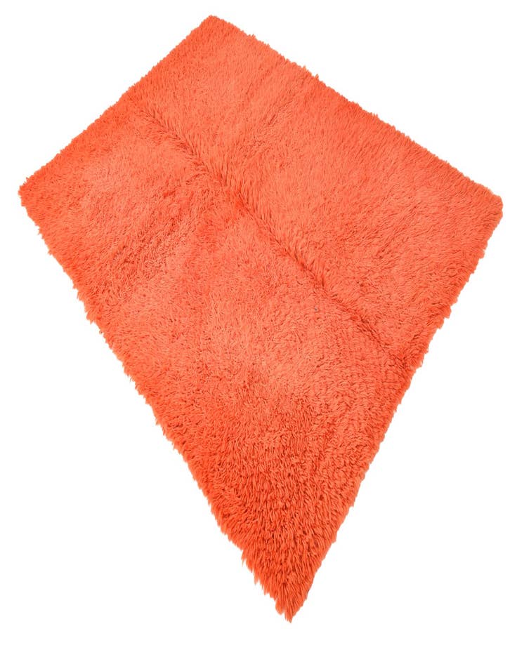 Detail image of  5' 7 x 8'  Hand Knotted Moroccan Wool Rug